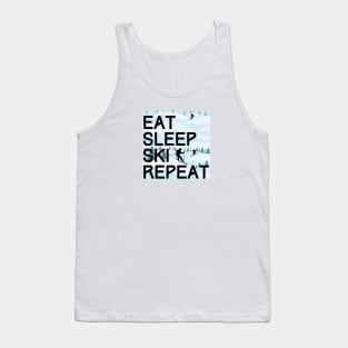 Eat Sleep Ski Repeat Tank Top